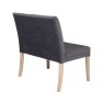 Valent 2 Person Dining Bench Fabric Dark Grey