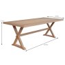 Valent 6-8 Person Dining Table Oak