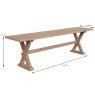 Valent 8-10 Person Dining Table Oak