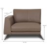 Nagano Modular 1.5 Seater Sofa LHF Leather Category 20 NW dimensions