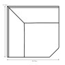 Messina Modular Corner Unit Fabric Dimensions