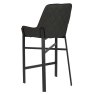 Calabria High Bar Stool Faux Leather Black Reverse