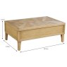 Sara Rectangular Coffee Table 90cm 