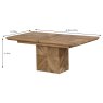 Sara Single Butterfly Extension Dining Table 180cm-225cm