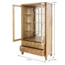 Sara Display Cabinet 100cm 