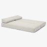 Innovation Living Lilia 3 Person Sofa/Day Bed Fabric Light Grey Extended
