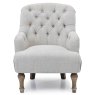 Bianca Armchair Fabric Cream Straight On