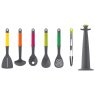 Joseph Joseph Elevate 6 Piece Kitchen Utensil Carousel Set With Tongs Multicoloured Individual Piece