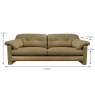 Alexander & James Duffy 3 Seater Sofa Leather Category B