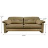 Alexander & James Duffy 2 Seater Sofa Leather Category B Dimensions