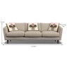 Orla Kiely Dorsey 4 Seater Sofa Fabric Premium Plain Dimensions