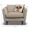 Orla Kiely Dorsey Armchair Fabric Premium Plain Dimensions