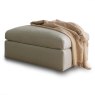Marianna Footstool Fabric Aquaclean Dune