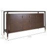 Lily 2 Door & 3 Drawer Sideboard Walnut Dimensions