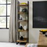 Khan Narrow Bookcase Rustic Oak Lifestyle