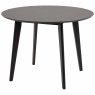 Roxby 4 Person Round Dining Table Oak Black