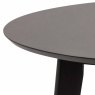 Roxby 4 Person Round Dining Table Oak Black