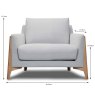 Almere Armchair Fabric 30 Dimensions