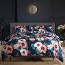 The Lyndon Company Paper Poppy Reversible Single Duvet Cover Set Petrol