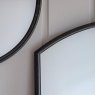 Gallery Frida Rectangular Wall Mirror Black Detail