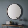 Gallery Greystoke Wall Round Mirror Bronze Full Lifestyle