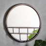 Milton Round Wall Mirror Bronze