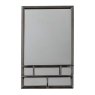 Gallery Milton Rectangular Wall Mirror Black