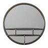 Gallery Milton Round Wall Mirror Black 