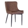 Vancouver Dining Chair Faux Leather Cognac