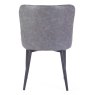 Vancouver Dining Chair Faux Leather Grey Back