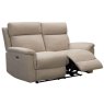Austin Electric Reclining 2 Seater Sofa Fabric Natural