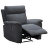 Austin Electric Reclining Armchair Fabric Grey