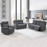 Austin Electric Reclining 3 Seater Sofa Fabric Grey - Lifestyle