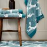Joules Jumping Hare Bath Sheet Teal Lifestyle