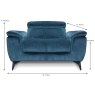 Puccini Armchair Fabric Category 20 Dimensions