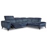 Puccini Electric Reclining 4 + Corner Sofa With Chaise Arm LHF Fabric Category 20