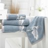 Deyongs Dancing Cranes Bath Towel Blue Lifestyle