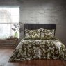 Edinburgh Weavers Lavish Floral Reversible Super King Duvet Cover Set Moss