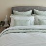 Christy's Lerwick Stripe Double Duvet Cover Set Green Close Up