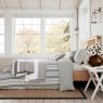 Helena Springfield Nautical Stripe Reversible King Duvet Cover Set Charcoal & Silver