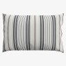 Helena Springfield Nautical Stripe Reversible Single Duvet Cover Set Charcoal & Silver Pillow Case