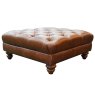 Alexander & James Stax Square Footstool Leather Category B Kodak