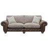 Alexander & James Wilson 3 Seater Sofa Standard Back Leather Category B Satchel