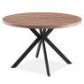 Freddie 2-4 Person Round Dining Table Walnut