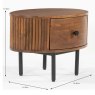 Pheonix 1 Drawer Lamp Table Walnut Dimensions