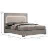 Cavelli Super King (180cm) Bedstead Fabric Grey