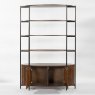 Pheonix 2 Door Bookcase Walnut Open Door