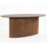 Pheonix 6-8 Person Oval Dining Table Walnut