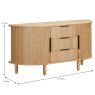 Vincent 2 Door + 3 Drawers Large Sideboard Oak Dimensions