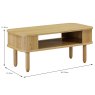 Vincent Coffee Table Oak Diemnsions